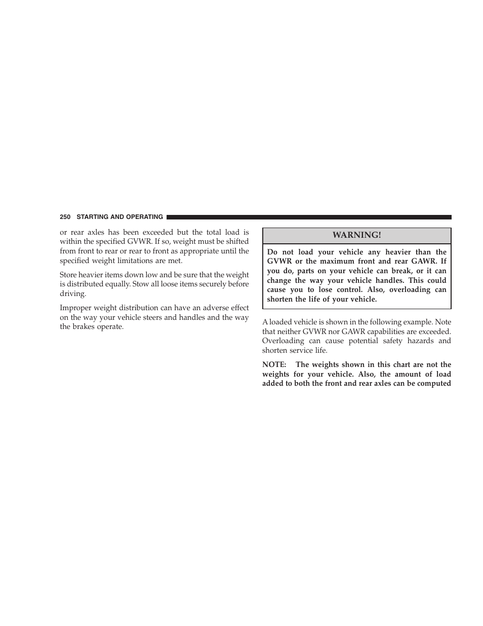 Dodge 2007 Dakota User Manual | Page 250 / 400