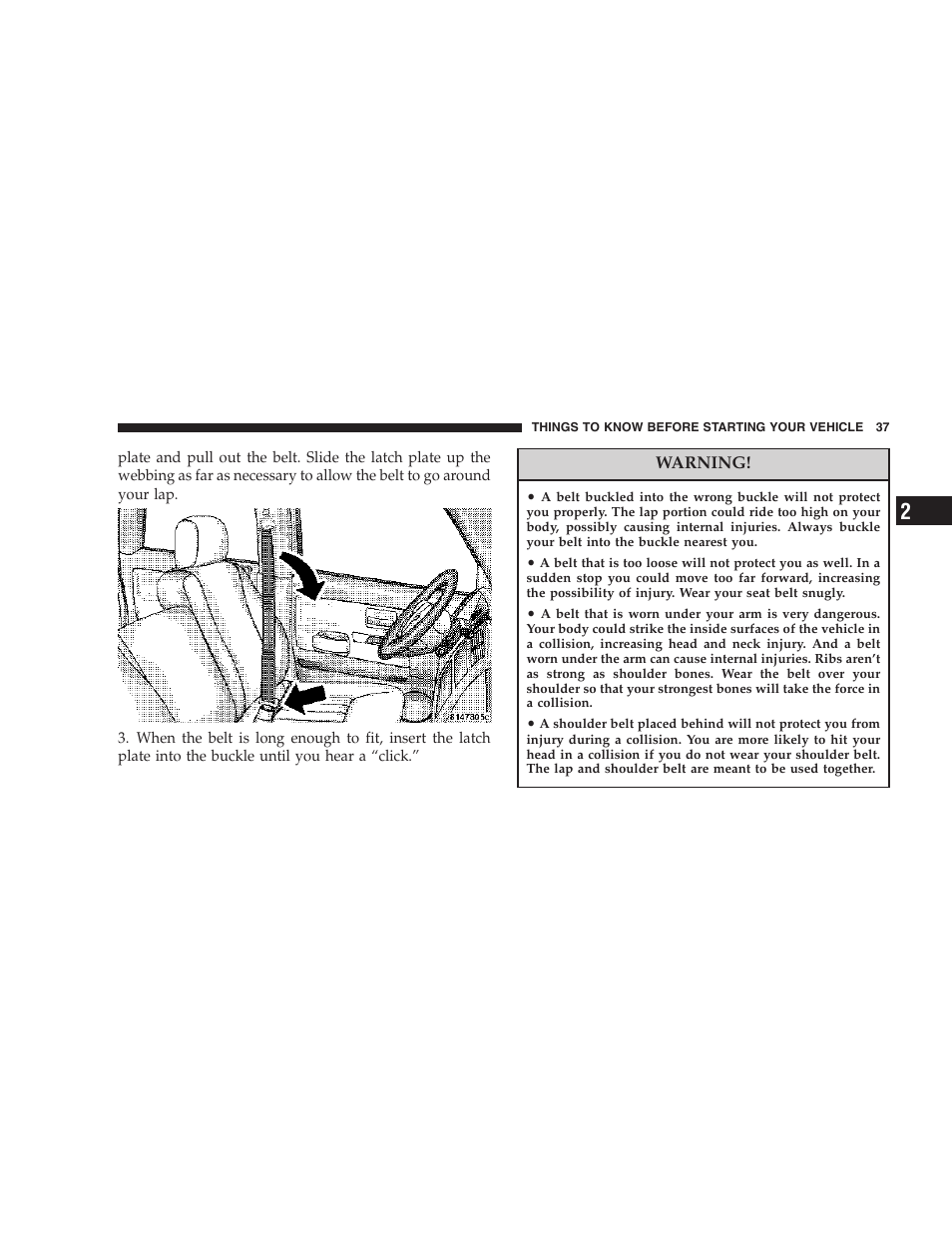 Dodge 2007 Dakota User Manual | Page 37 / 400