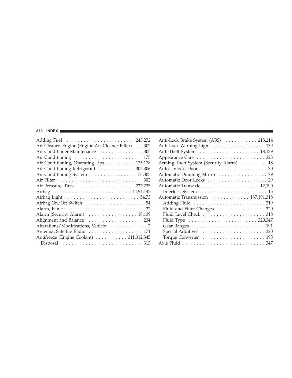 Dodge 2007 Dakota User Manual | Page 378 / 400