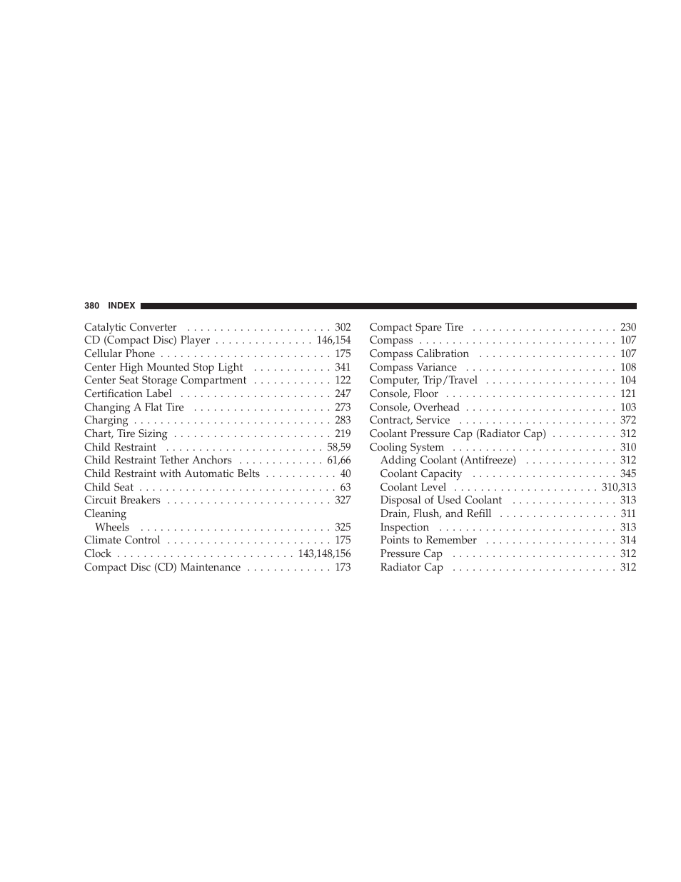 Dodge 2007 Dakota User Manual | Page 380 / 400