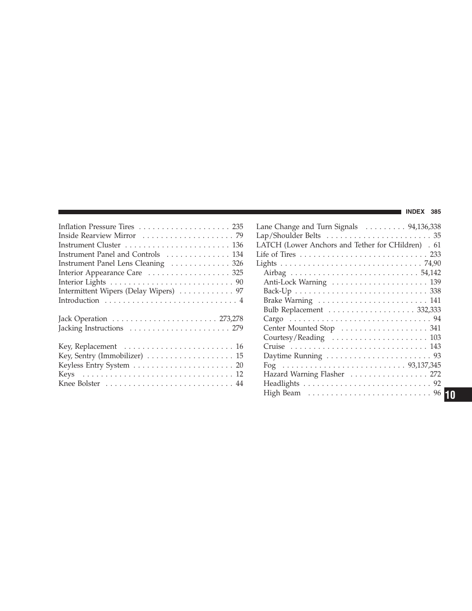 Dodge 2007 Dakota User Manual | Page 385 / 400