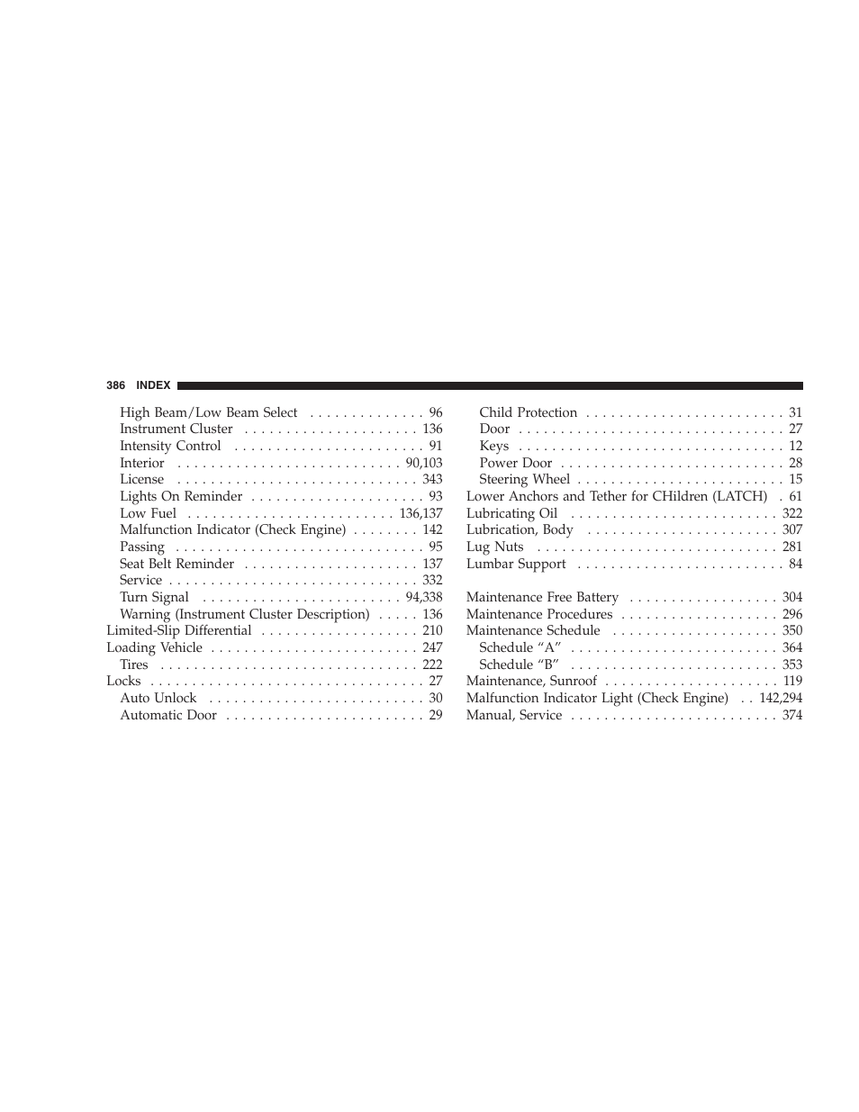 Dodge 2007 Dakota User Manual | Page 386 / 400