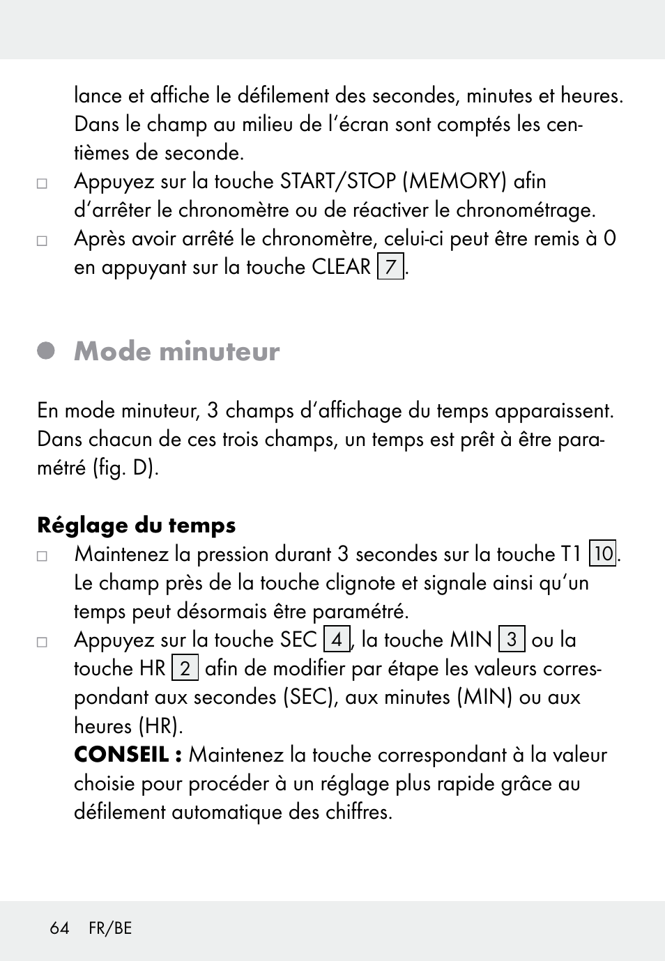 Mode minuteur | Auriol Z31793 User Manual | Page 64 / 98