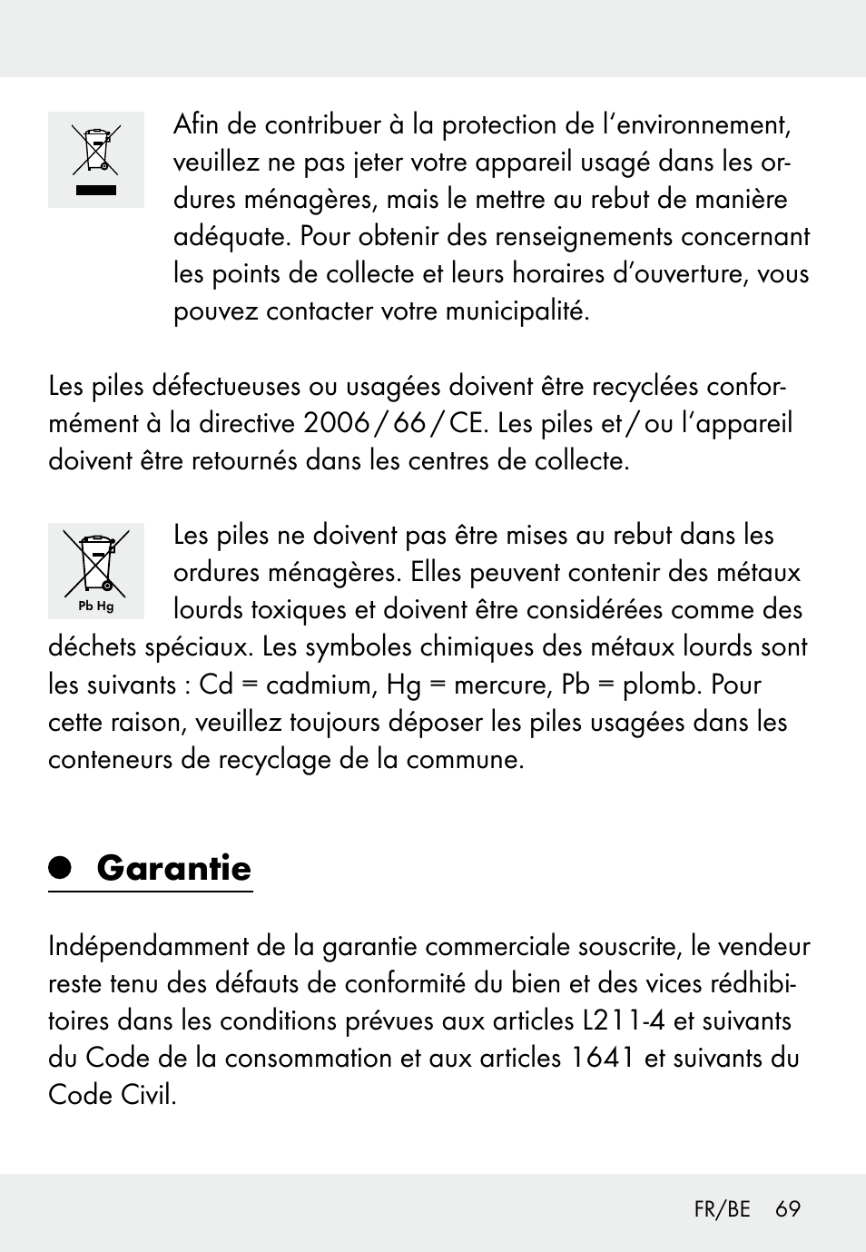 Garantie | Auriol Z31793 User Manual | Page 69 / 98