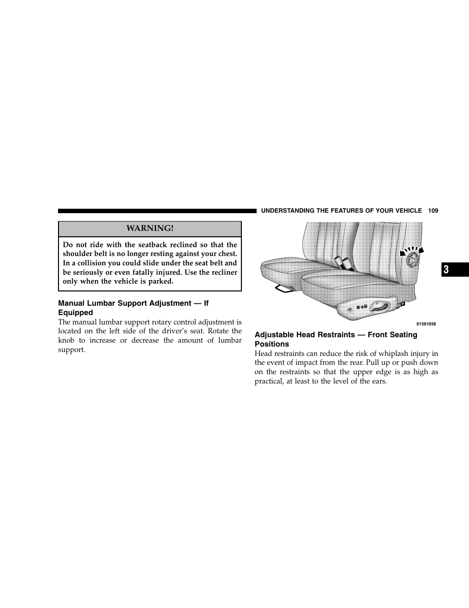 Dodge 2005 Dakota User Manual | Page 109 / 392