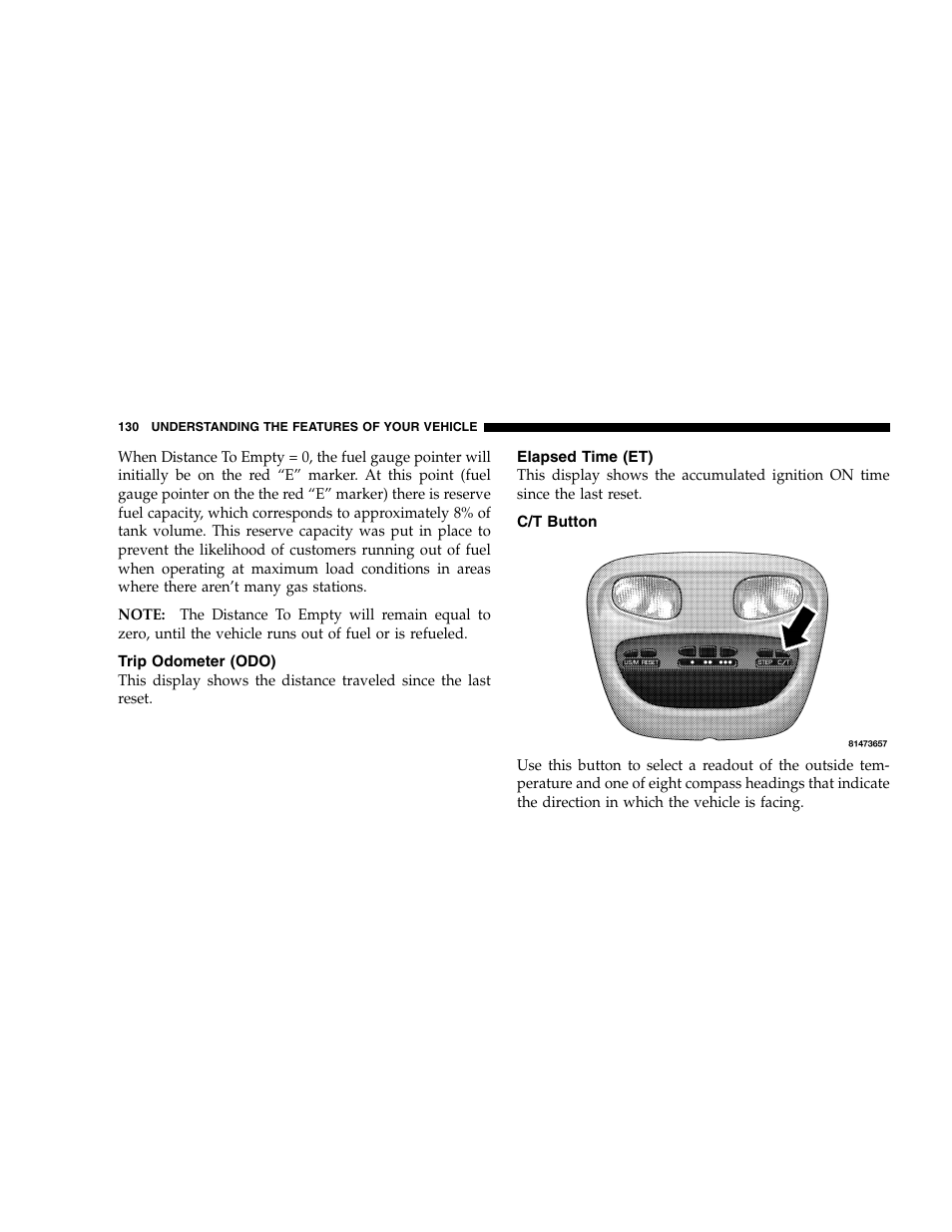 Dodge 2005 Dakota User Manual | Page 130 / 392