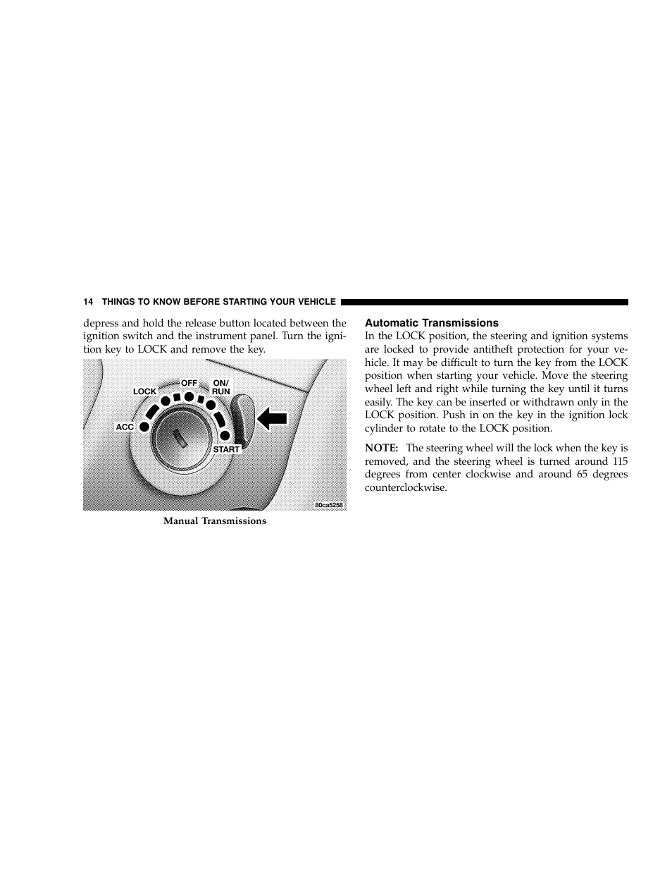 Dodge 2005 Dakota User Manual | Page 14 / 392