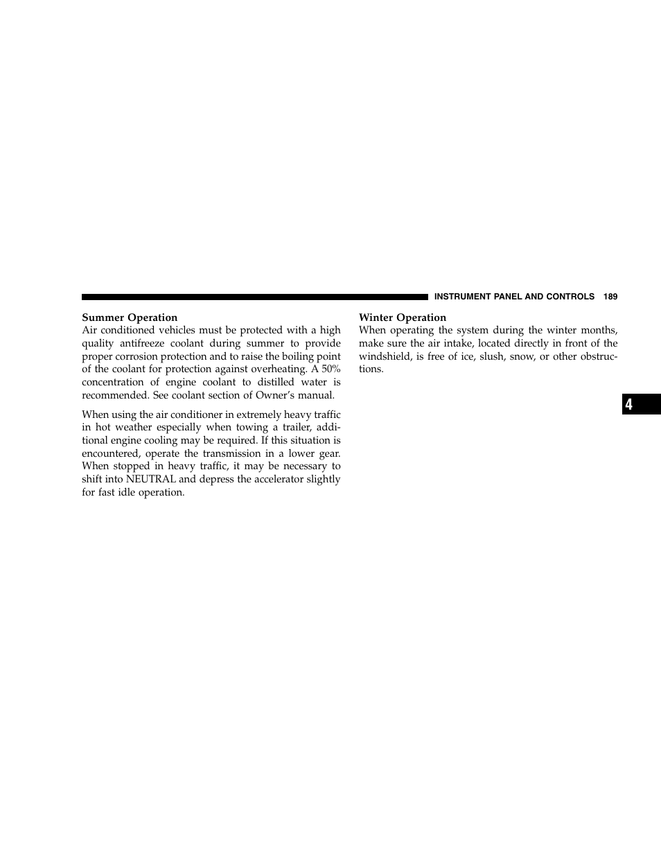 Dodge 2005 Dakota User Manual | Page 189 / 392