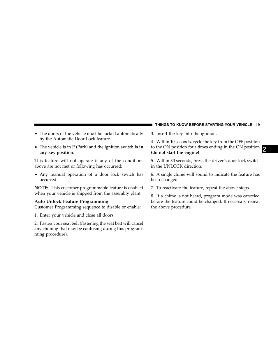 Dodge 2005 Dakota User Manual | Page 19 / 392