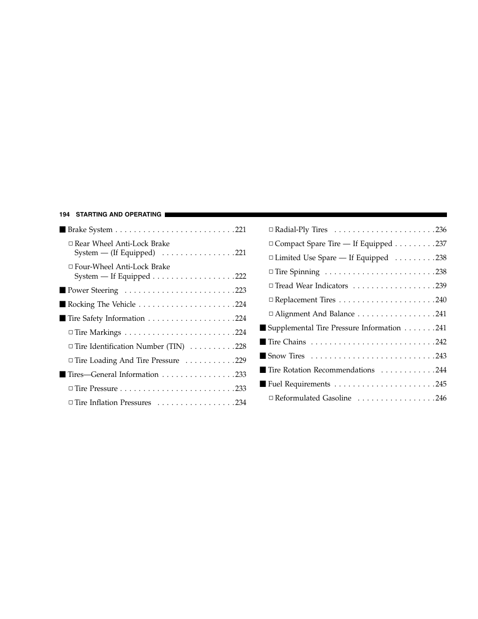 Dodge 2005 Dakota User Manual | Page 194 / 392