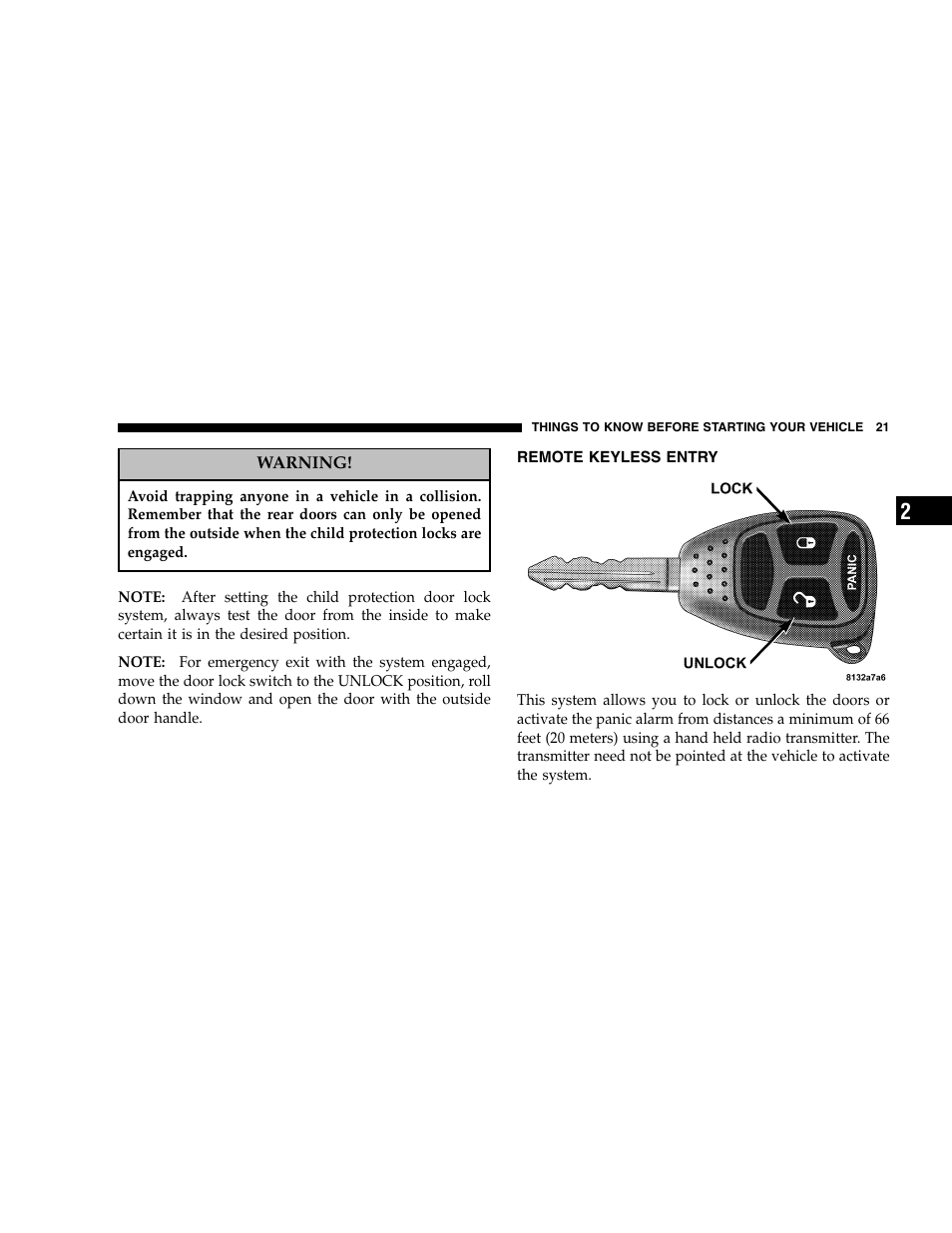 Dodge 2005 Dakota User Manual | Page 21 / 392