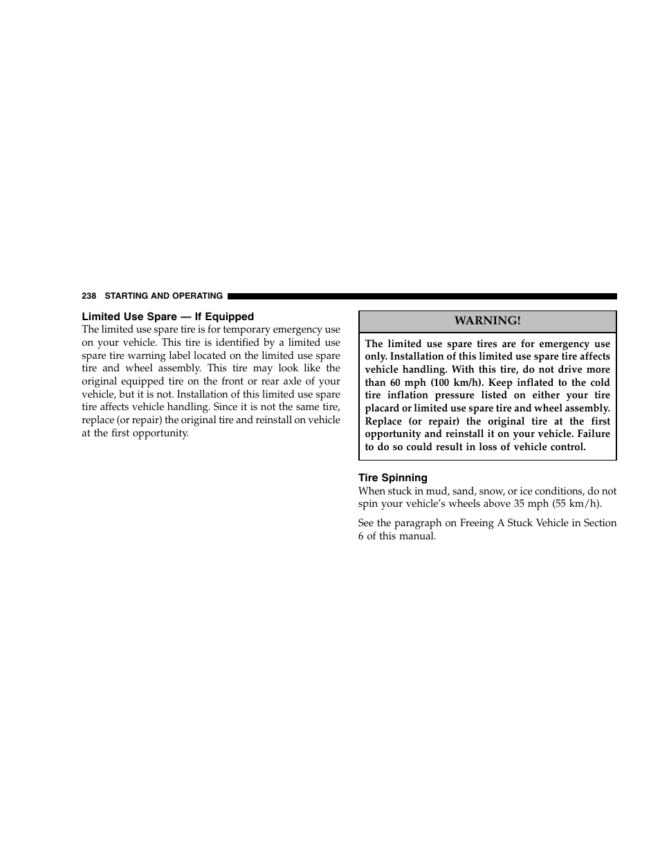 Dodge 2005 Dakota User Manual | Page 238 / 392