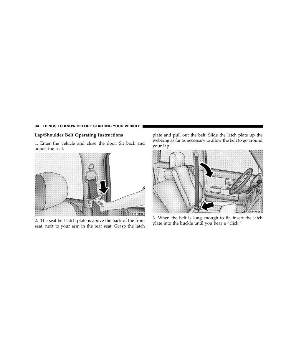 Dodge 2005 Dakota User Manual | Page 34 / 392