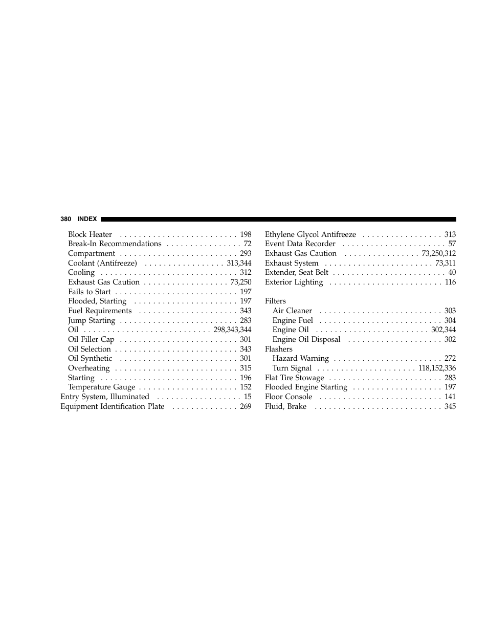 Dodge 2005 Dakota User Manual | Page 380 / 392