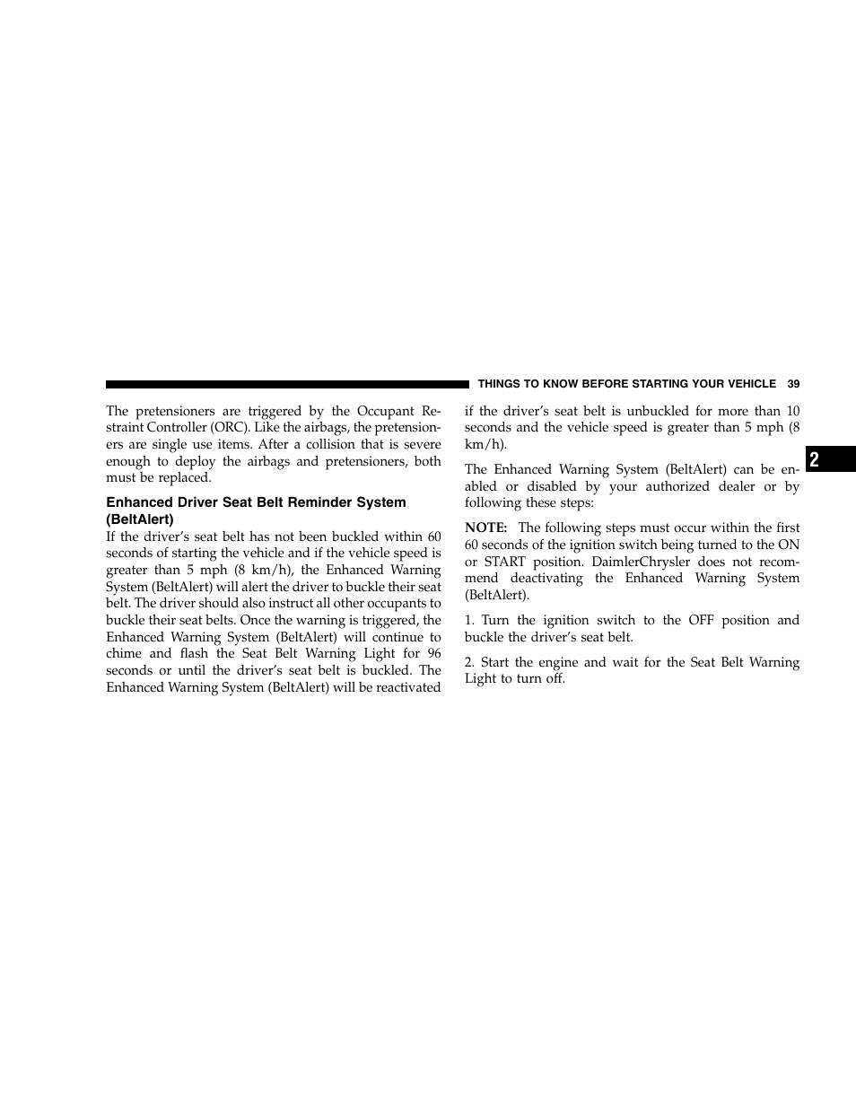 Dodge 2005 Dakota User Manual | Page 39 / 392