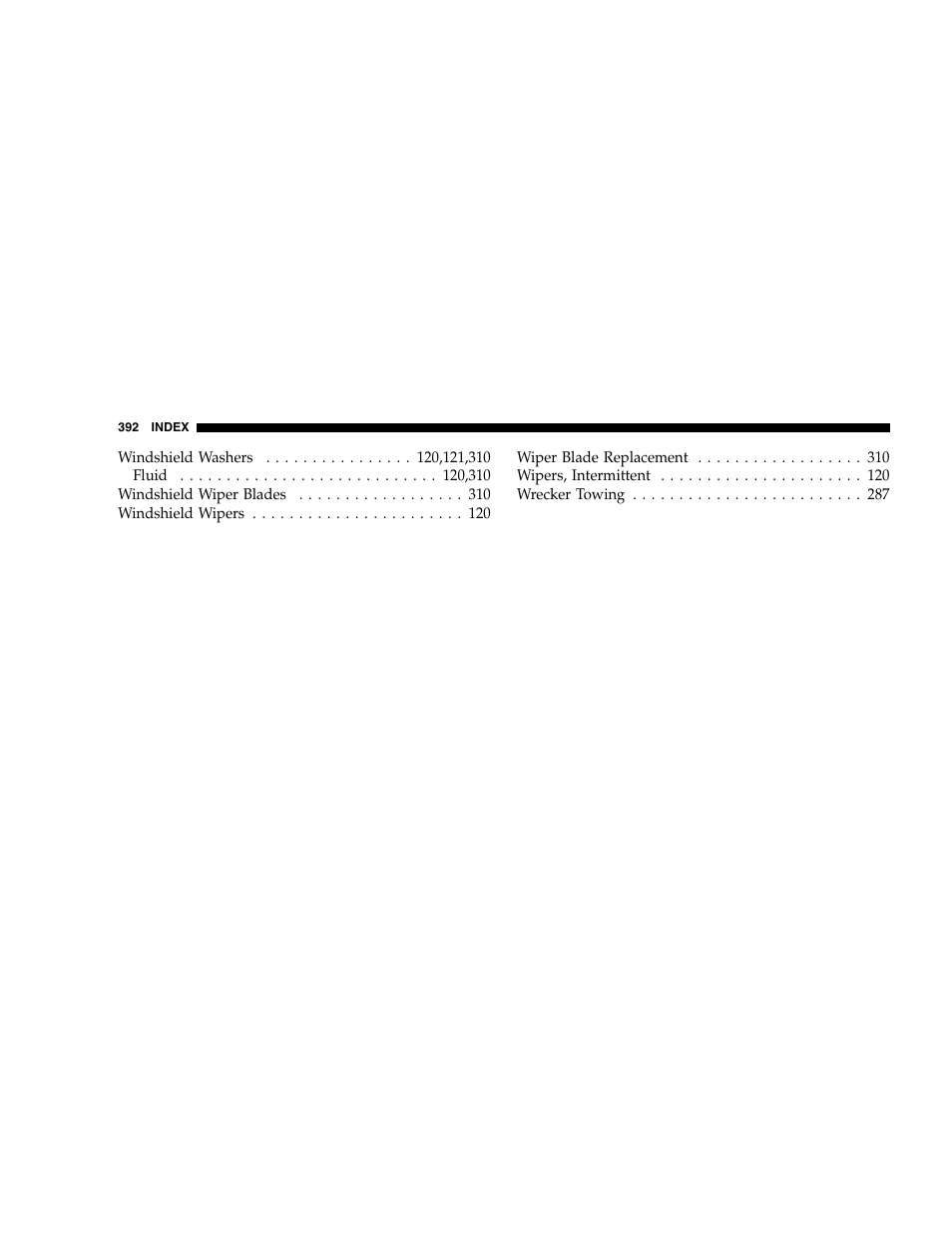 Dodge 2005 Dakota User Manual | Page 392 / 392