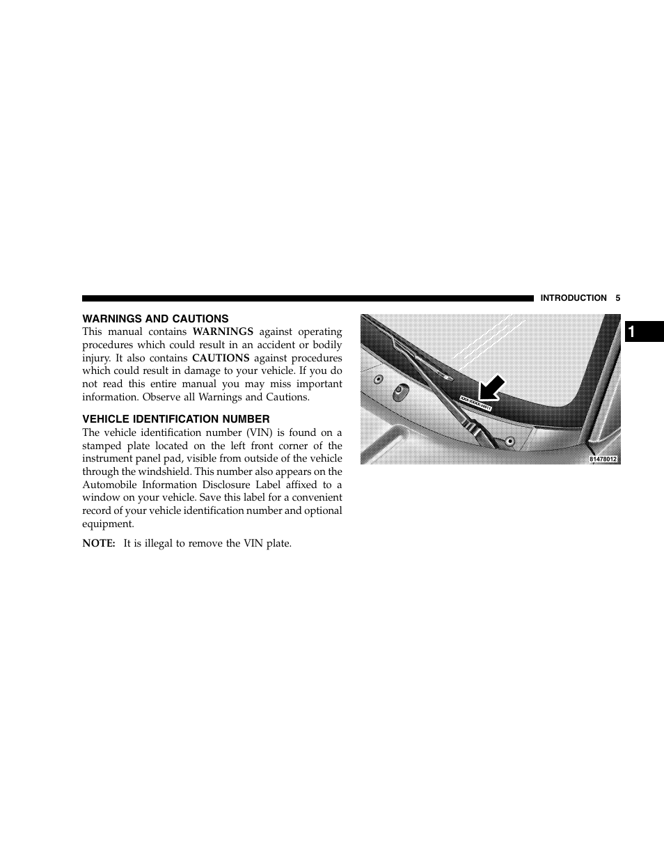Dodge 2005 Dakota User Manual | Page 5 / 392
