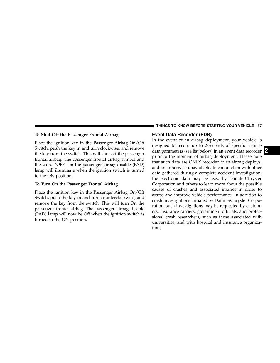 Dodge 2005 Dakota User Manual | Page 57 / 392