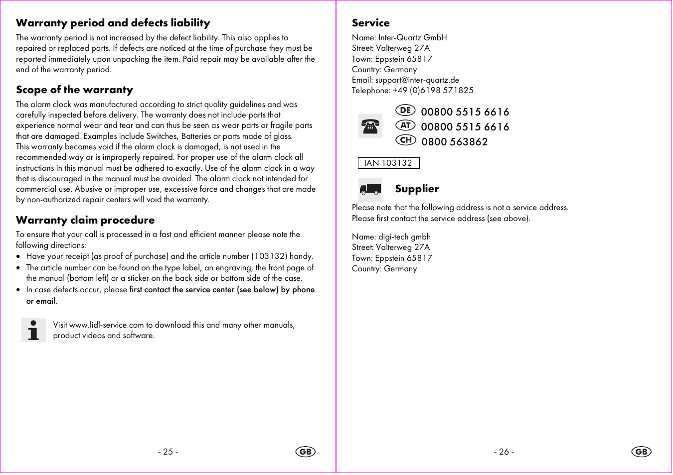 Auriol Z31793 User Manual | Page 14 / 15