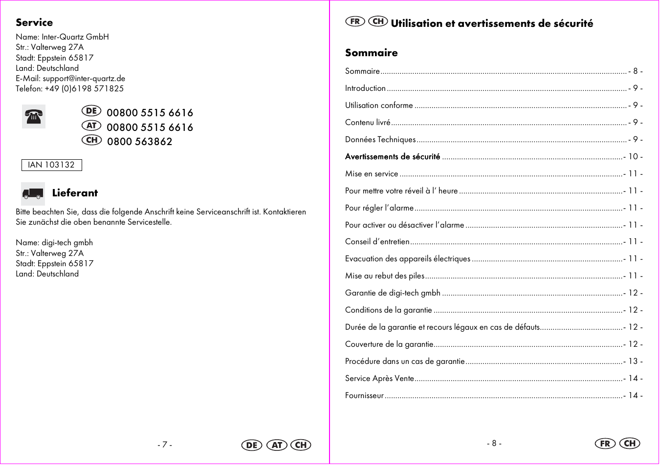 Auriol Z31793 User Manual | Page 5 / 15