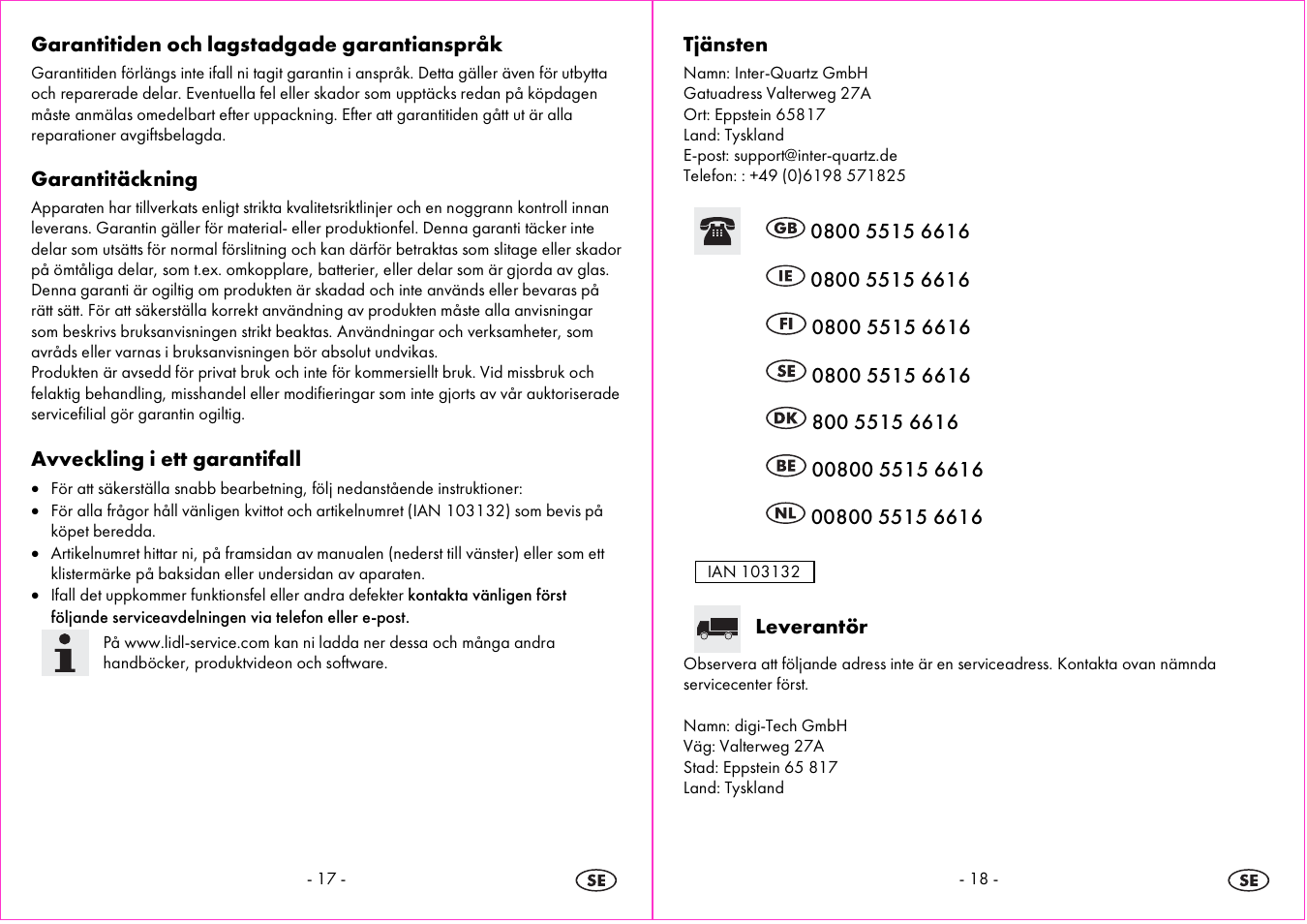 Auriol 4-LD3865 User Manual | Page 10 / 24