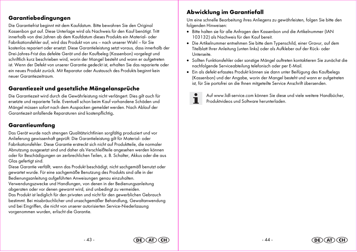 Auriol 4-LD3865 User Manual | Page 23 / 24