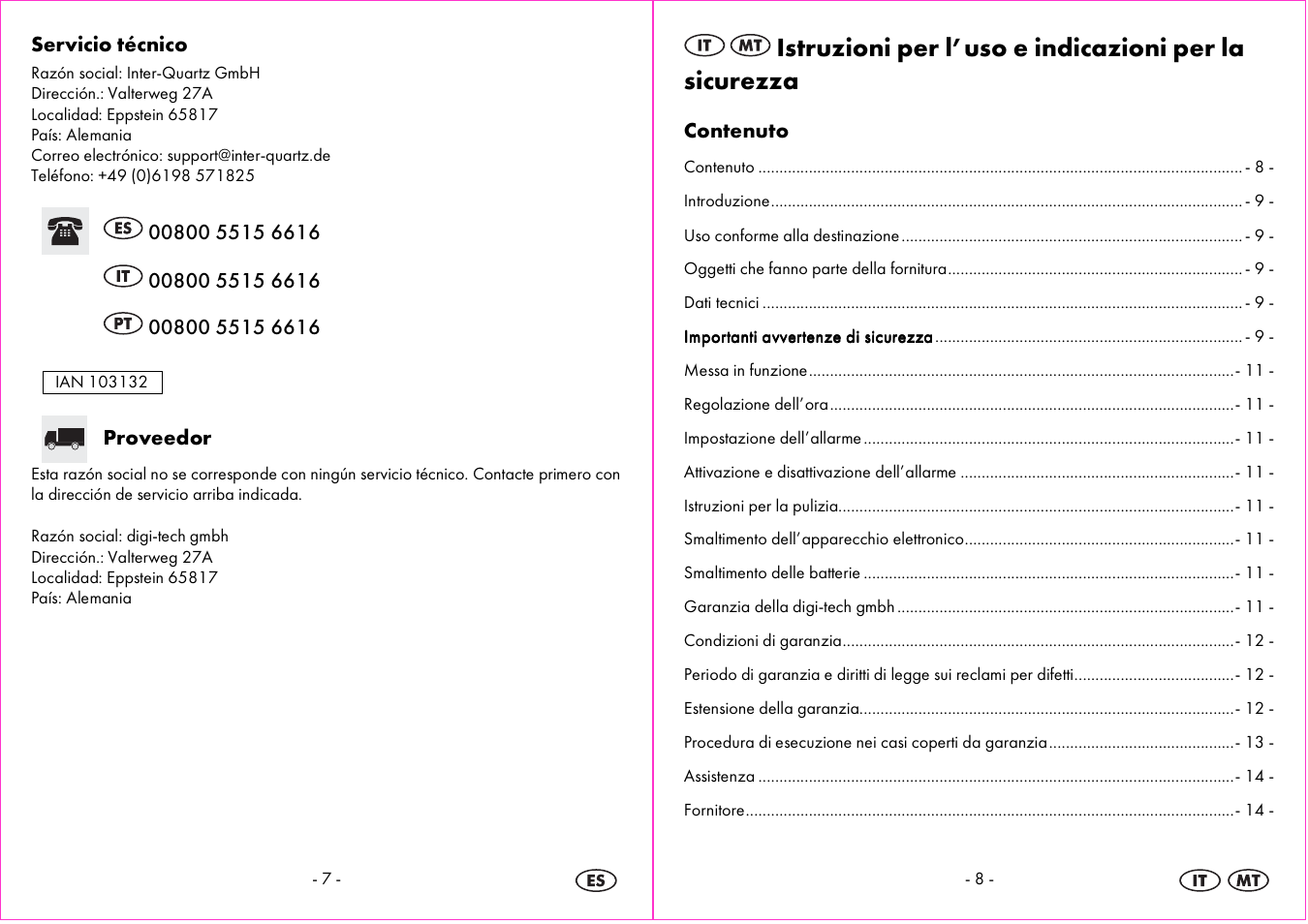 Auriol 4-LD3865 User Manual | Page 5 / 18