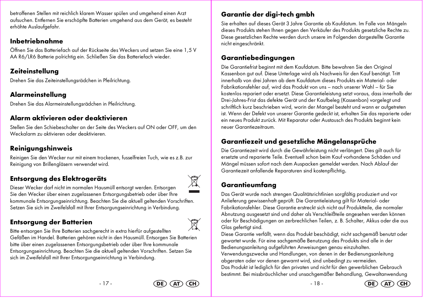 Auriol 4-LD3865 User Manual | Page 10 / 15