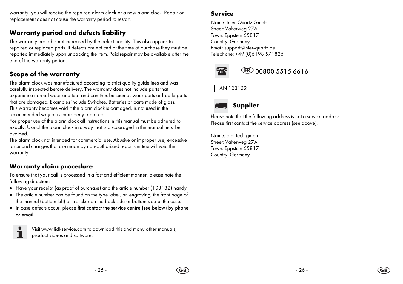 Auriol 4-LD3865 User Manual | Page 14 / 15