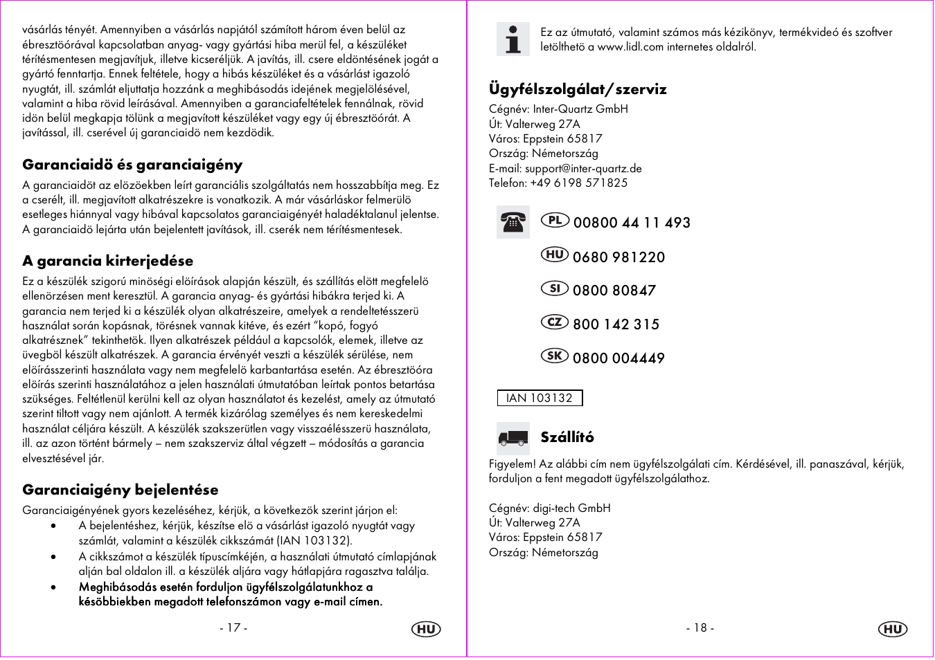 Auriol 4-LD3865 User Manual | Page 10 / 24