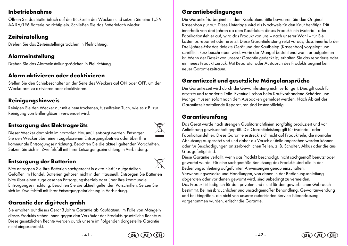 Auriol 4-LD3865 User Manual | Page 22 / 24