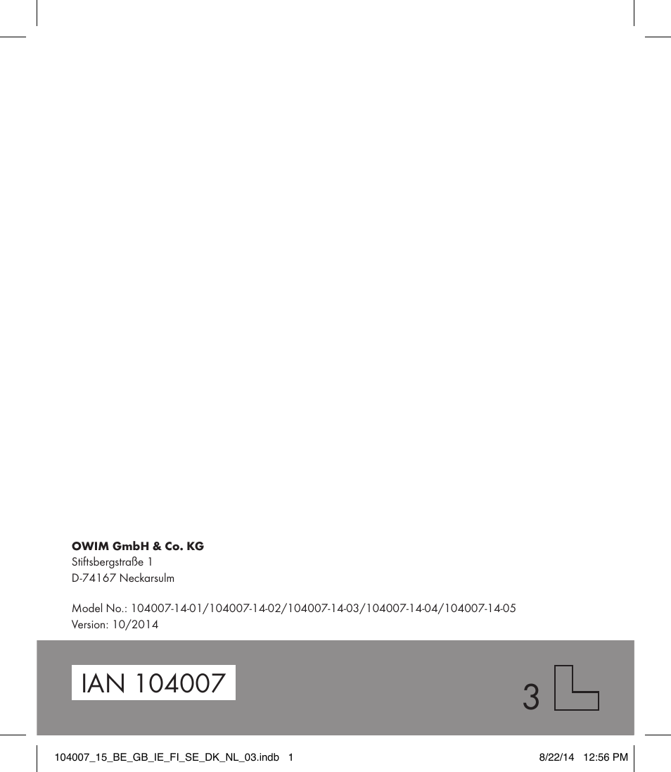 Auriol 104007-14-xx User Manual | 32 pages