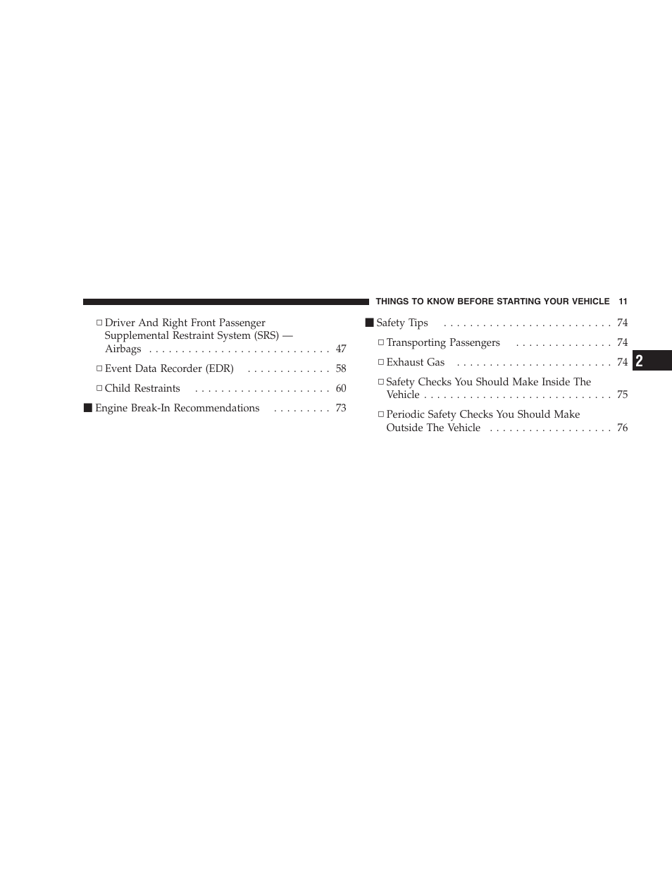 Dodge 2009 Ram 1500 User Manual | Page 13 / 532