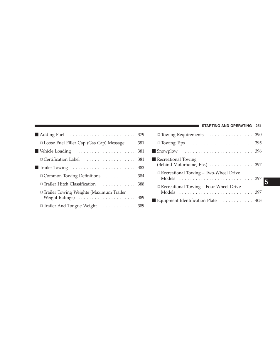 Dodge 2009 Ram 1500 User Manual | Page 253 / 532