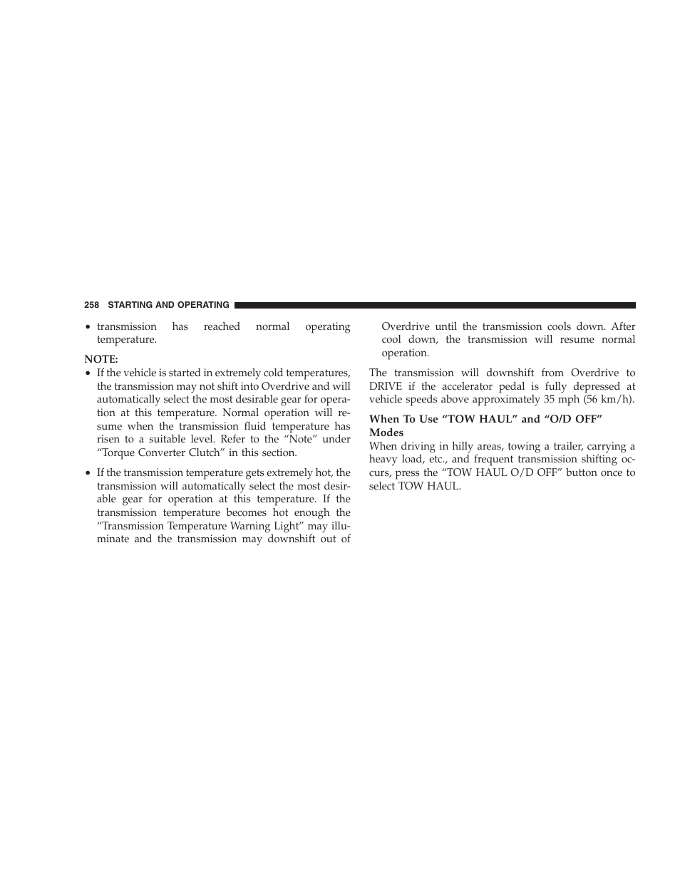 Dodge 2009 Ram 1500 User Manual | Page 260 / 532