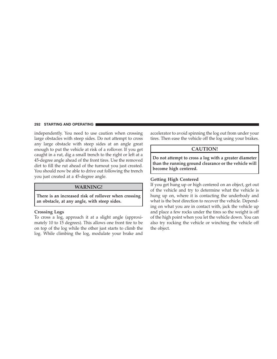 Dodge 2009 Ram 1500 User Manual | Page 294 / 532