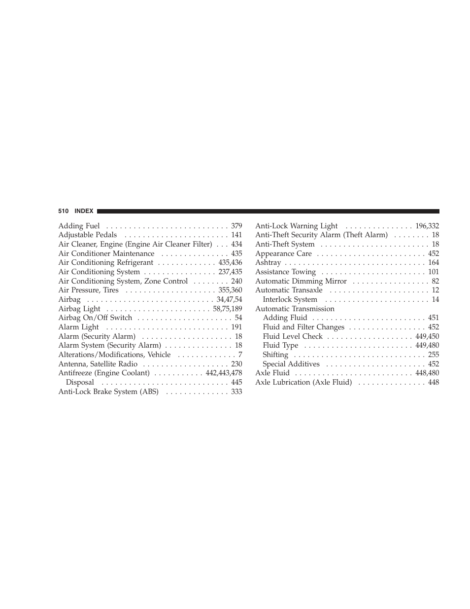 Dodge 2009 Ram 1500 User Manual | Page 512 / 532