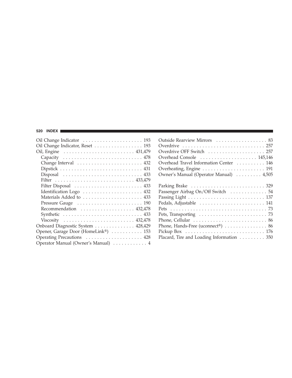 Dodge 2009 Ram 1500 User Manual | Page 522 / 532