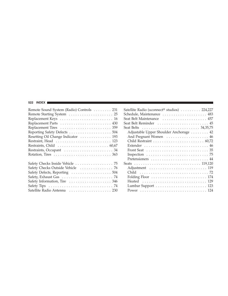 Dodge 2009 Ram 1500 User Manual | Page 524 / 532