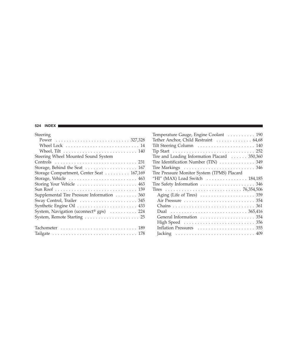 Dodge 2009 Ram 1500 User Manual | Page 526 / 532