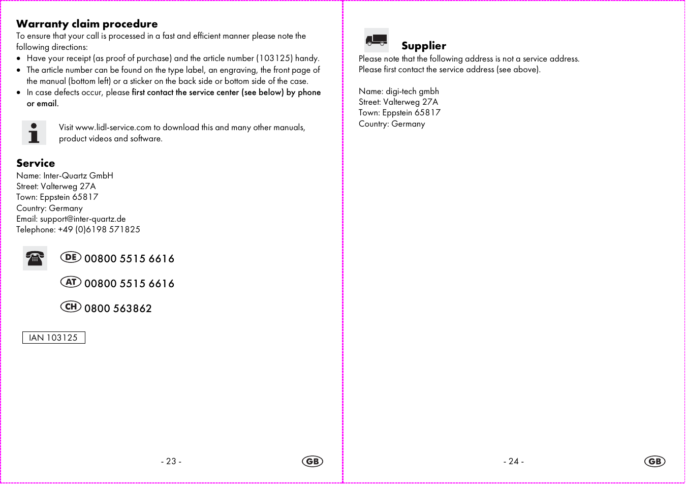 Auriol 4-LD3844 User Manual | Page 13 / 14