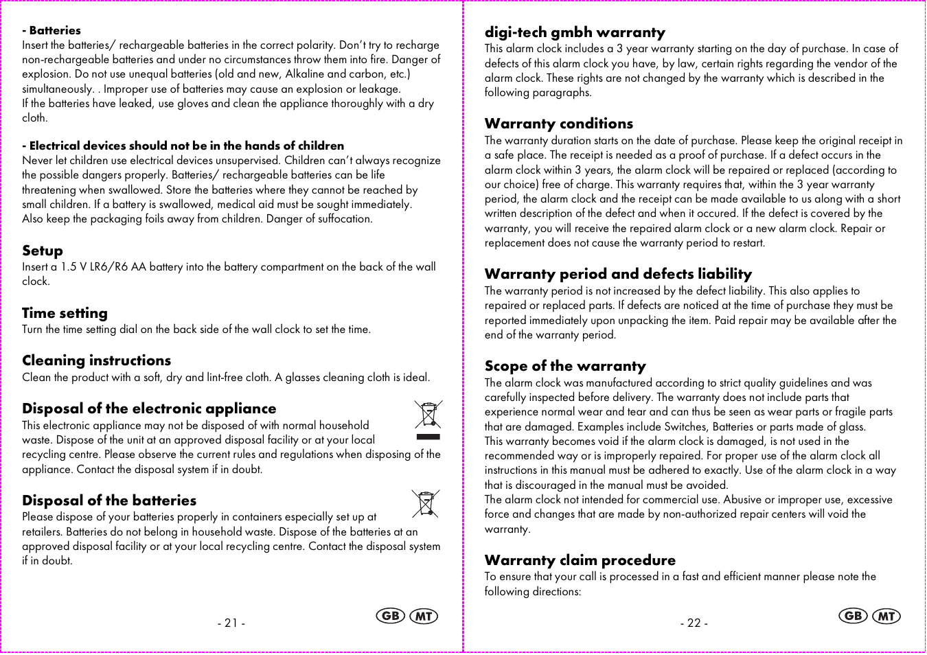 Auriol 4-LD3844 User Manual | Page 12 / 16