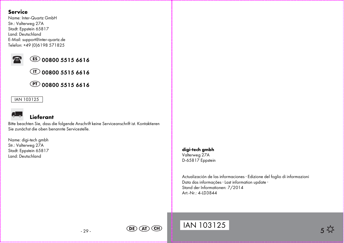 Auriol 4-LD3844 User Manual | Page 16 / 16