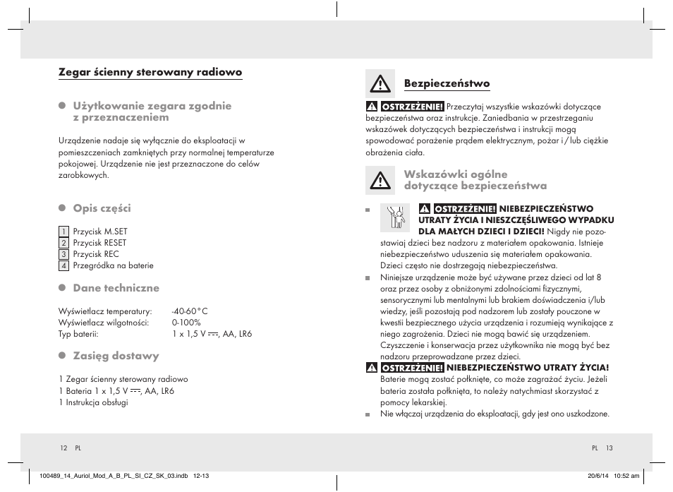 Auriol 100489-14-xx User Manual | Page 8 / 34