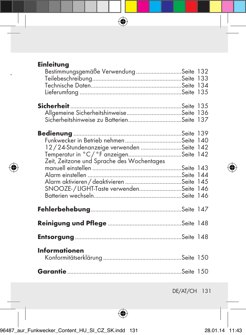 Auriol Z31961 User Manual | Page 131 / 153