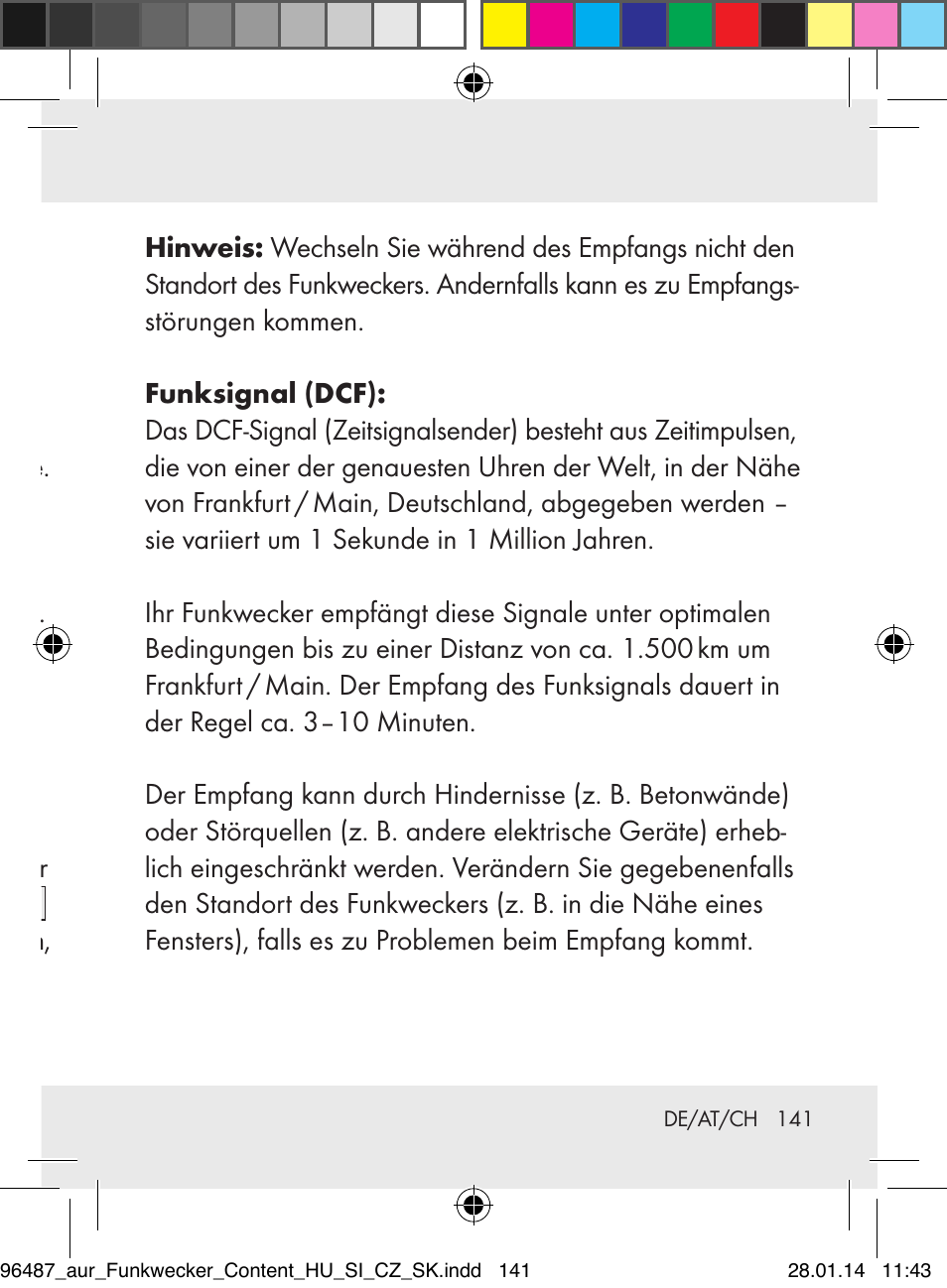 Funkwecker in betrieb nehmen | Auriol Z31961 User Manual | Page 141 / 153