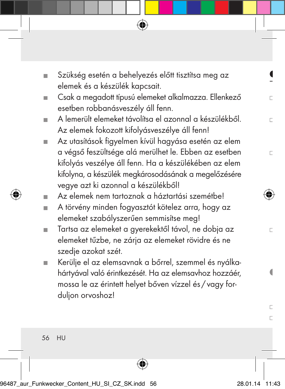 Kezelés, Rádiójel-vezérlésű ébresztőóra üzembevétel | Auriol Z31961 User Manual | Page 56 / 153