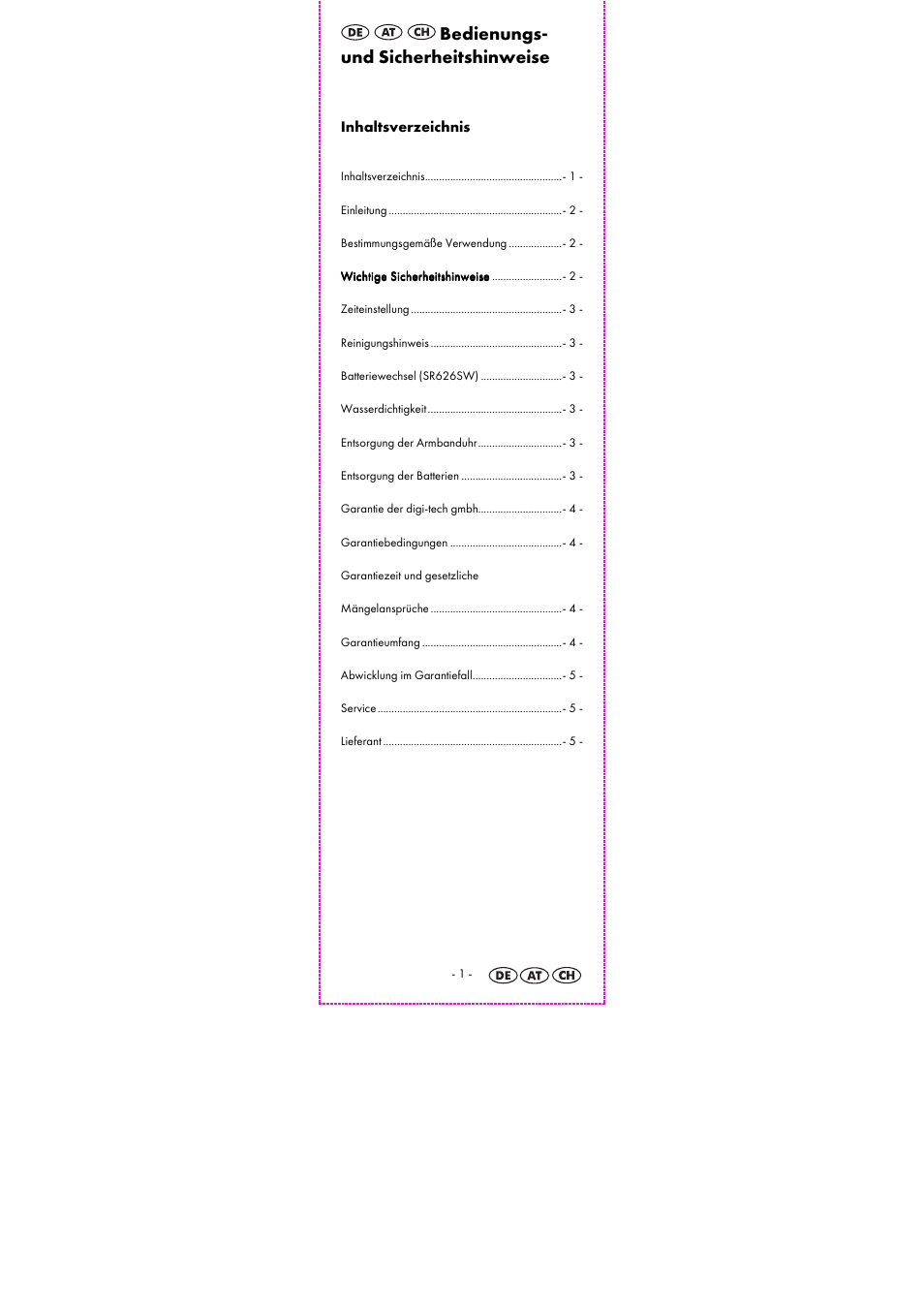 Bedienungs- und sicherheitshinweise | Auriol 2-LD3925-3-10 User Manual | Page 3 / 23