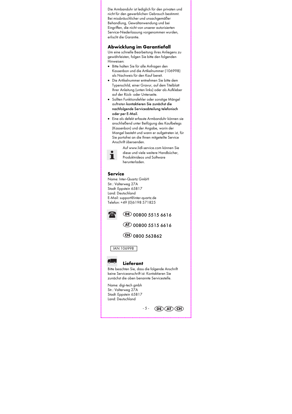 Auriol 2-LD3925-3-10 User Manual | Page 7 / 23