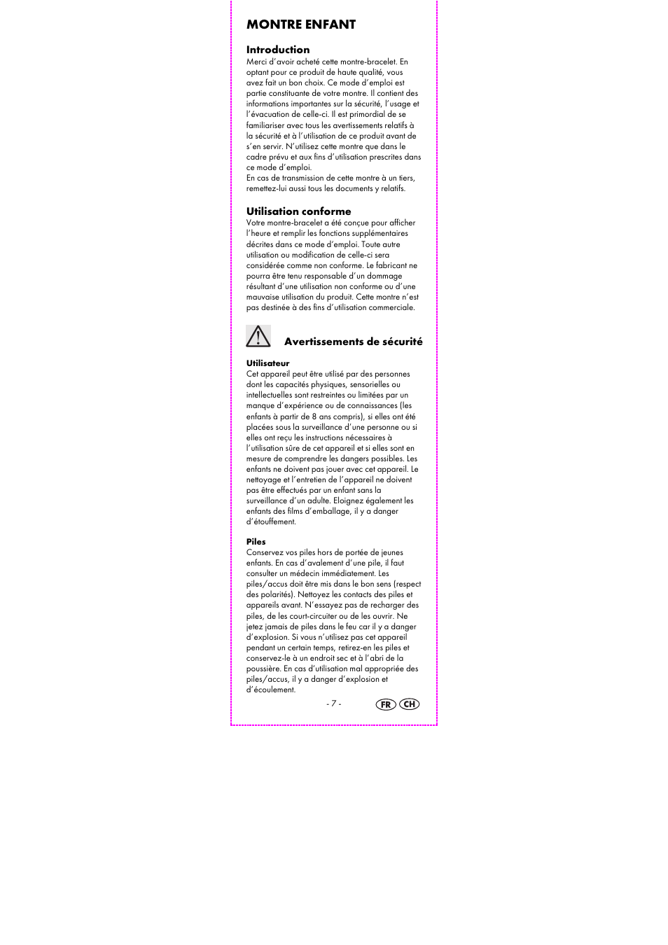 Montre enfant | Auriol 2-LD3925-3-10 User Manual | Page 9 / 23